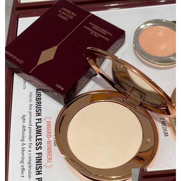 Accesorios para herramientas de baño Marca de calidad superior Complexion Perfecting Micro Powder Airbrush Flawless Finish 8G Fair Medium 2 Color Face M Dhcqi