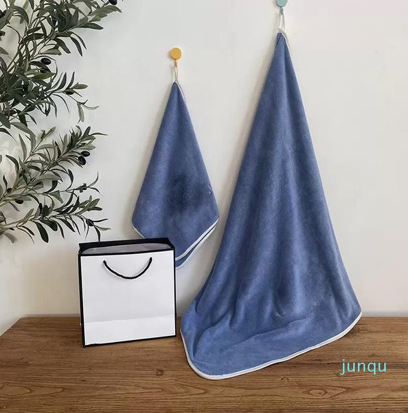 Serviette de bain 2 pièces, ensemble classique imprimé, fournitures de salle de bain, foulard, visage, maison, hôtel, serviettes absorbantes en fibres