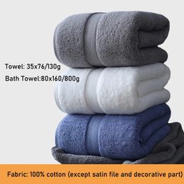 Serviette de bain 80x160cm100% coton serviette épaisse costume pour hommes et femmes convient aux salles de bains à domicile douches els SPAS et serviette de bain de plage 231129