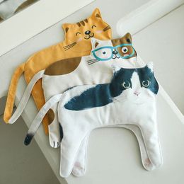 Serviette de bain Creative et mignon dessin animé chat essuie-mains suspendu super absorbant épais paresseux salle de bain cuisine séchage rapide doux