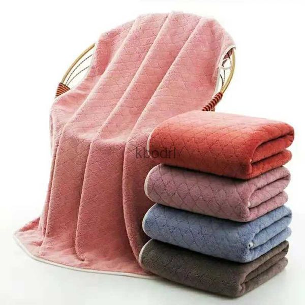 Bath Towel Drop Shipping Nouveau ensemble de serviettes en microfibre serviette de bain et serviette de visage serviette de bain douce serviette de visage ensembles de serviettes de salle de bain 2 pièces YQ240106