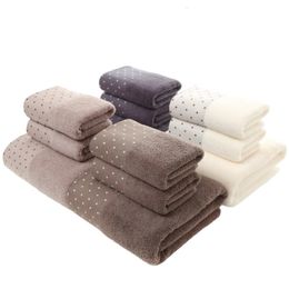 Badhanddoek Inyahome 3-delige premiumset 100% katoen 1 groot 2 handdoeken zacht en pluche luxe badkamer douche 230923