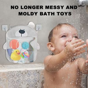 Bath Toy Storage Bath Bath Toater para bebés Toddlersbath Juguetes El almacenamiento tiene 2 ganchos adhesivos para una instalación rápida y fácil