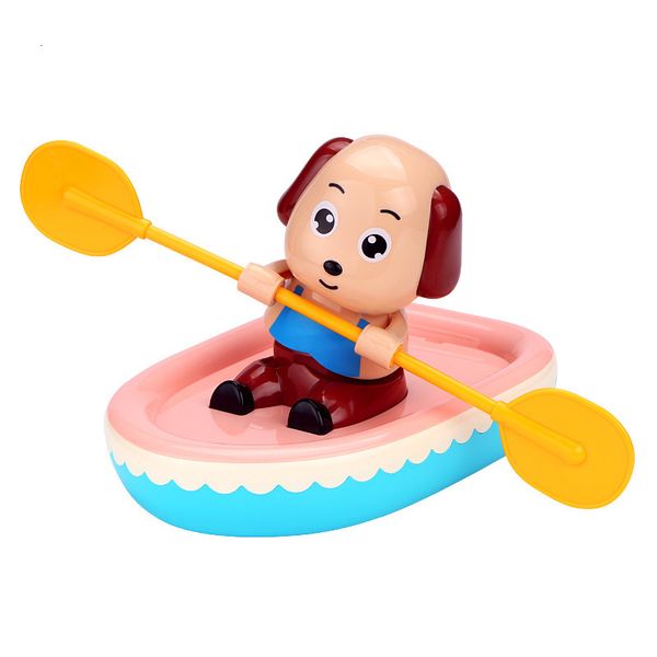 Jouets de bain 1 mignon dessin animé chien baignoire jouet classique eau jouet retour aviron bébé baignoire natation chien chaîne enfants liquidation jouet 230615