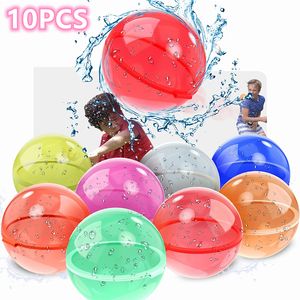 Badspeelgoed 10 stuks Herbruikbare waterballonnen voor kinderen Volwassenen Outdoor-activiteiten Kinderzwembad Strand Badspeelgoed Waterbom voor zomerspellen 230923