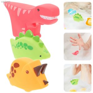 Toys de bain 3 pcs Baby Bath Toys adorables dinosaures compacts baignoire compacte dessin animé intéressant belles baignoires en plastique 240413