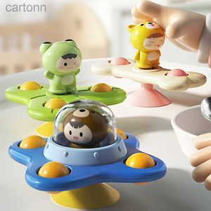 Bath Toys 3pcs / Set Baby Toys Aspiration Spinner Toys for Toddlers Hand Fidget Sensory Relief Stressing Relief éducatif rotatif Rattues 240413