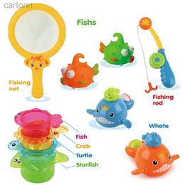 Bath Toys 8pcs/12pcs Bath Toys Fishing Games voor baby schattige opwinddieren bad speelgoed voor jongensmeisjes verjaardagscadeaus 240413
