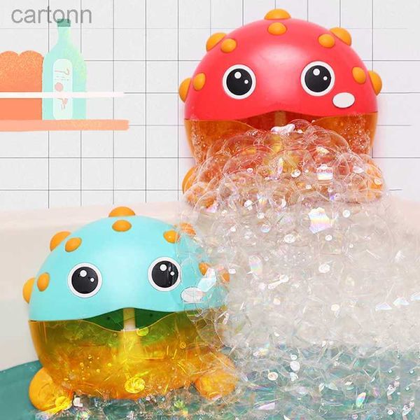 Toys de bain Baby Bath Bubble Marker Machine douche jouet électrique automatique avec musique animaux mignons salle de bain baignoire de bain pour les enfants 240413