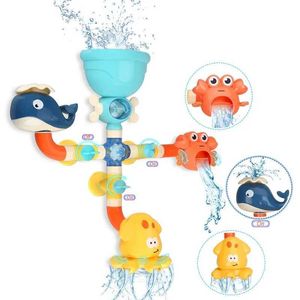 Juguetes para baño baño para bebés juguete bañera de bricolaje de bañera de agua de agua spray bañador de baño de baño para niños regalo de cumpleaños d240522