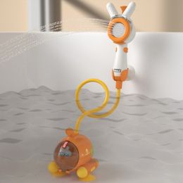 Badespielzeug Baby Badespielzeug Cartoon Elektrisches Wasserwerkzeug Kinder Badewanne Zubehör Duschkopf Kleinkinder Baden Wasserspielzeug 230923