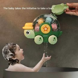 Toys de bain Baby Bath Toy Colorful Water Wheel Bathtub aspirant tasse de baignoire