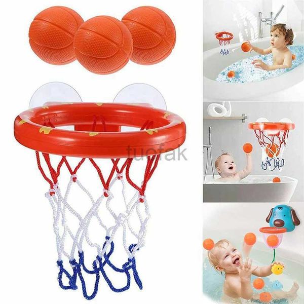 Toys de bain Baby Bath Toy Toddler Boy Toys Water Toys Bathtub Bathtub tir de basket-ball avec 3 balles Kids Outdoor Play Set Migne Whale D240507