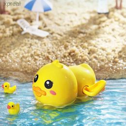 Toys de bain Baby Bath Toys mignon nageur canard bébé toys 1-3 Toys de vent flottant garçons et filles nouveau-né bébé toyswx1