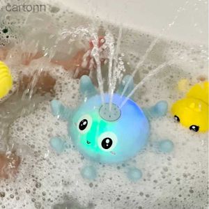 Toys de bain Baby Bath Toys Spray Water Shower Bathing Toys for Kids Electric Whale Bath Ball With Light Music LED Light Toys Bathtub Toy 240413