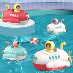 Bath Toys Baby Bath Toys Submarine Wind Up Toy Clockwork Ship Boat Kids Water Toys Swimming Pool Beach Game Toddler Boy Toys Children Gift 230412