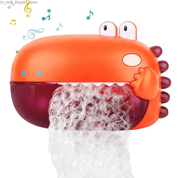 Juguetes de baño Bebé Baño Juguetes Niño Música Burbuja Máquina Bañera Dinosaurio Hora del baño Ducha Baño Pared Juguete Automático Burbuja Fabricante para niños Regalo Q231212