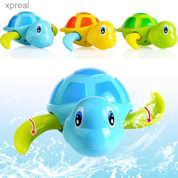 Toys de bain bébé baignoire mignonne jouet natation tortue entorse chaîne d'action d'action de salle de bain classique enfants jouer à l'eau amusante toyswx