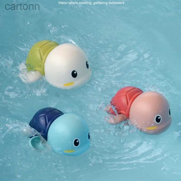 Toys de bain bébé grenouilles mignonnes de canard de canard jouets enfants nage natation animal canard grenouilles dolphin plage toys nouveau-nés pulvérisation d'eau horloge