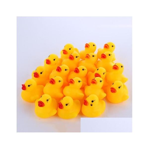 Toys de bain bébé gamin mignon canards en caoutchouc enfants squeaky Ducky Water jouet jouet classique baignade Duck Drop livraison de maternité douche maternité ot9du