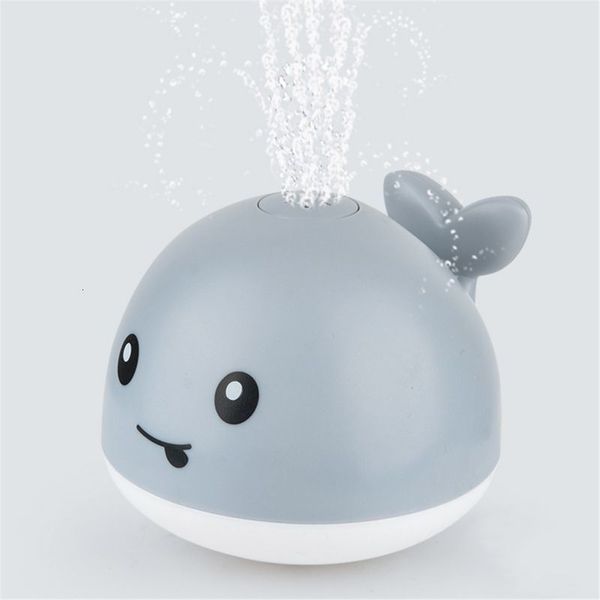 Jouets de bain bébé illuminer la baignoire jouets baleine arroseur d'eau piscine pour les tout-petits nourrissons 230525