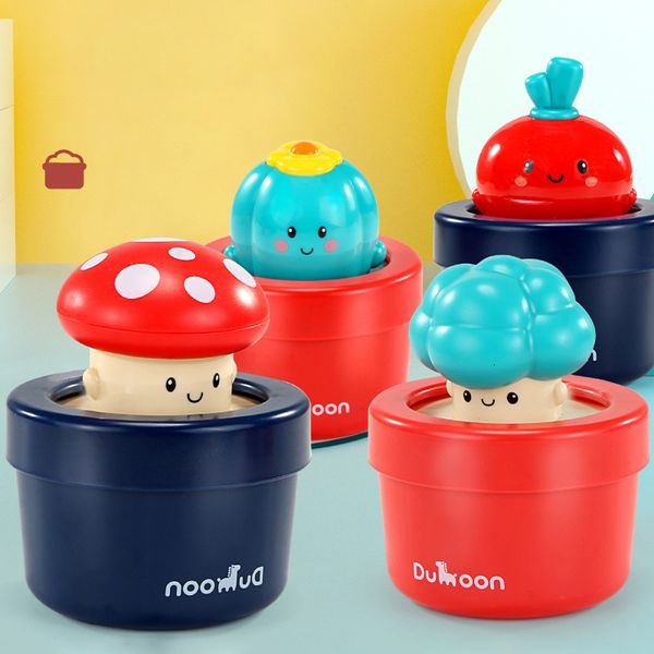 Jouets de bain bébé douche grandir champignons pots de fleurs arroseurs douches gouttelettes d'eau Simulation plante enfants cadeaux 221118