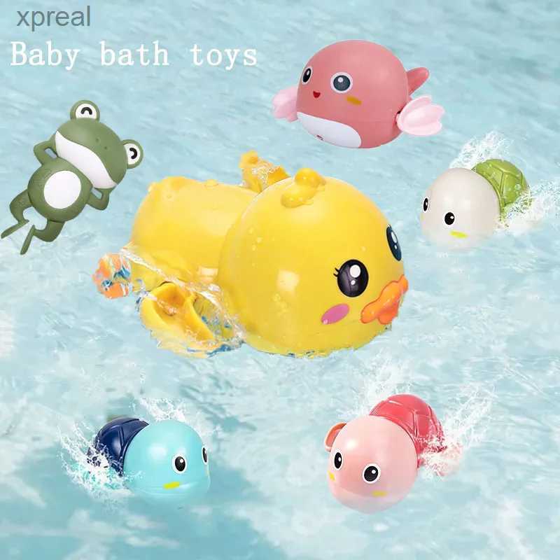 Bath Toys Baby Shower Toys Childrens Water Games Little Yellow Ducks Swimming Baby Childrens Water Games Little Turtles Boys and Girlswx