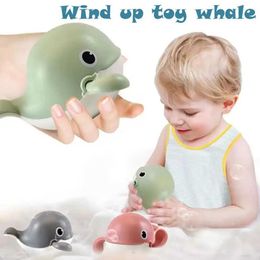 Badspeelgoed babydouche water speelgoed vaste kleur walvis cartoon dier drijvende wind speelgoed kleuterschool klassiek speelgoed d2405222222