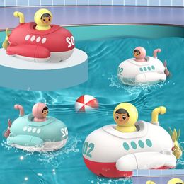 Jouets de bain bébé sous-marin liquidation horloge bateau bateau enfants eau piscine plage jeu enfant en bas âge garçon enfants cadeau 230525 Drop Delive Dhzoy