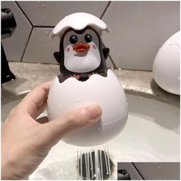 Jouets de bain bébé natation salle de bain bain douche jouet enfants pingouin oeuf pulvérisation d'eau arroseur arrosage horloge 1110 goutte livrer Dhr43