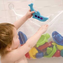 Toys de bain Baby White Square Bathtub Organisateur de jouets avec une salle de bain à aspiration puissante sac de jeu de jeu de gibier sèche Produits de douche de rangement D240522