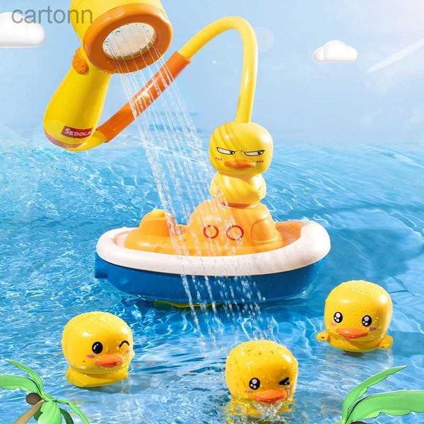 Bath Toys Bath Toys Electric Duck Water Game Robinet Baby Shower Salle de bain Spray Spray Bath Bath Bath Bath Bath Bath Toys for Kids 240413