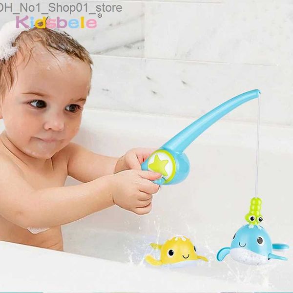 Juguetes de baño Juguetes de baño Juegos de pesca Piscina magnética Tiempo de diversión Bañera Juguetes para niños pequeños Ballenas Mesa de agua Bañera Regalos Q231212