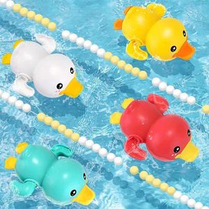 Badspeelgoed badende eenden babybad speelgoed voor 0-2 y klassieke speelgoedketen uurwerk walvis krab voor kinderwaterspel d240522