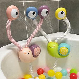 Jouets de bain salle de bain jeu escargot pulvérisation robinet douche électrique pulvérisation d'eau jouet bébé salle de bain jouets pour enfants 230615