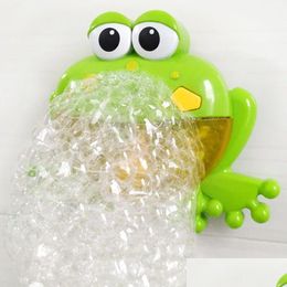 Jouets de bain Bulle Crabe Grenouille Bébé Jouet Musique Électrique Amusant Enfant En Bas Âge Faisant Baignoire Savon Hine Enfants Salle De Bains Livraison Directe Enfants Maternité Dhgce