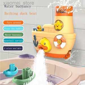 Bad speelgoed Cartoon Duck Bath Toys For Babies Water Spray Shower Pirate Ship Baby Toys Badkamer Bubble speelgoed Geschenken Kinderen Zwembad speelgoed