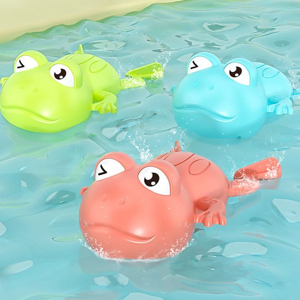 Jouets de bain Piscine pour enfants Grenouille Requin Mécanique Jeu d'eau Fille flottante 0-36 mois Baignoire pour enfants Jouet pour bébé Fidget pour enfants 230615