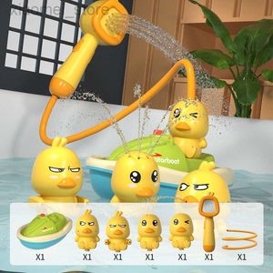 Bath Toys Cute electric duck water spray bathroom toys baby bath toys kids bath and shower interactive bathtubs boy girl gifts