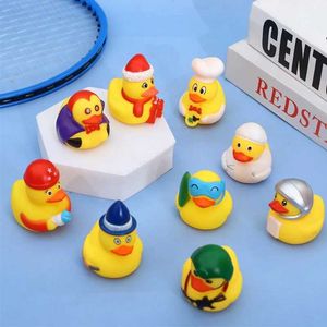 Badspeelgoed Exotic Rubber Duck Bath Toy Duck Float Baby Bath Toy Douche Party Gift Kinderen jongens en meisjes D240522