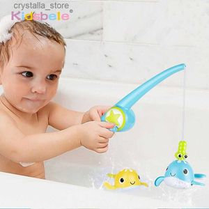 Juguetes de baño Juegos de pesca Piscina magnética Tiempo de diversión Bañera Juguetes para niños pequeños Ballenas Mesa de agua Bañera Regalos L230518