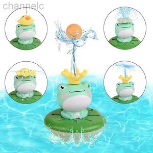 Jouets de bain fontaine bébé 5 Modes pulvérisation d'eau rotative grenouille baignoire piscine flottante arroseur automatique cadeau pour enfants en bas âge
