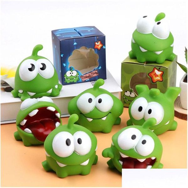 Juguetes de baño Green Big Eyed Frog Candy Gl Monster Baby Childrens Ruido Acción Personaje Regalos Diversión Juego 230615 Drop Delivery Kids Maternit Dhtyq