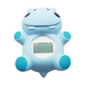 Jouets de bain Hippo Thermomètre de bain pour bébé Thermomètre de bain pour bébé Jouet flottant Thermomètre numérique étanche avec avertissement de température 230615