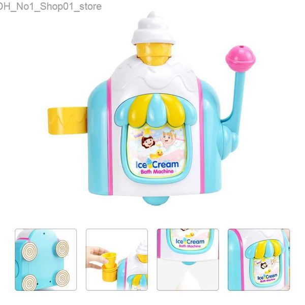 Jouets de bain, jouet à bulles de glace, souffleur de bain, jouets de voiture pour bébés, fabrication d'enfants Q231212