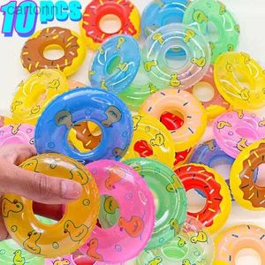 Bath Toys Kids Mini Ring Nated Bath Toy Natwmishing Pool Float Círculo Anillo Toya Toy Baby Funny Diver Floating Rubber Games Inflable Games 240413