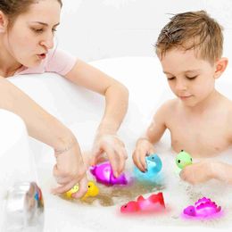 Jouets de bain jouets de bain de dinosaure flottant lumineux pour garçons filles bébés tout-petits 6 paquets baignoire Q231212