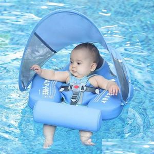 Badspeelgoed Mambobaby Effen Niet-opblaasbaar Pasgeboren Taille Float Liggen Zwembad Zwemring Zwemtrainer Voor Baby262X Drop Delivery Baby Otj30