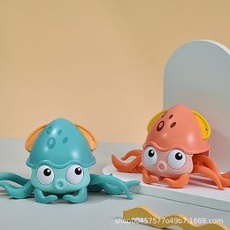 Juguetes de baño Juguete de baño de pulpo Juguete de piscina para niños multifuncional Juguete de cuerda de tracción Juguete interactivo para niños Regalo para niños 230615