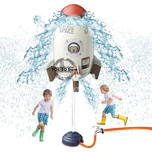 Bath Toys Rocket Sprinkler Toys for Kids Outdoor Yard Water Sprinkler Hydro Water Rocket Toys Outdoor Water Toys for Kids 230628